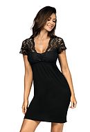 Nightdress, high quality, lace details, short sleeves